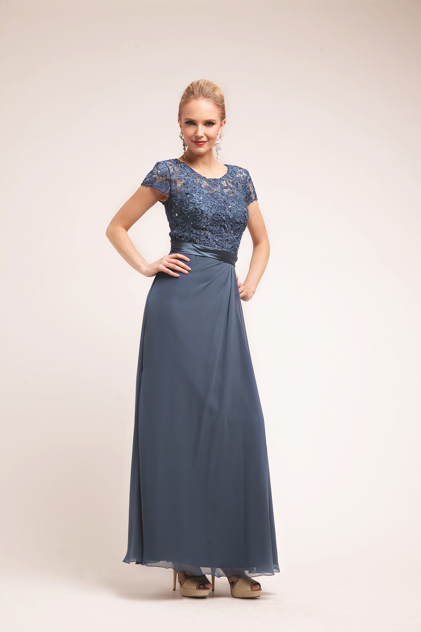 Aline Lace top Gown