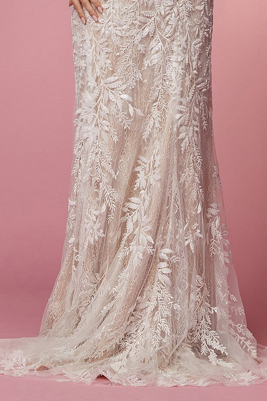 Deep V neck Trumpet dress