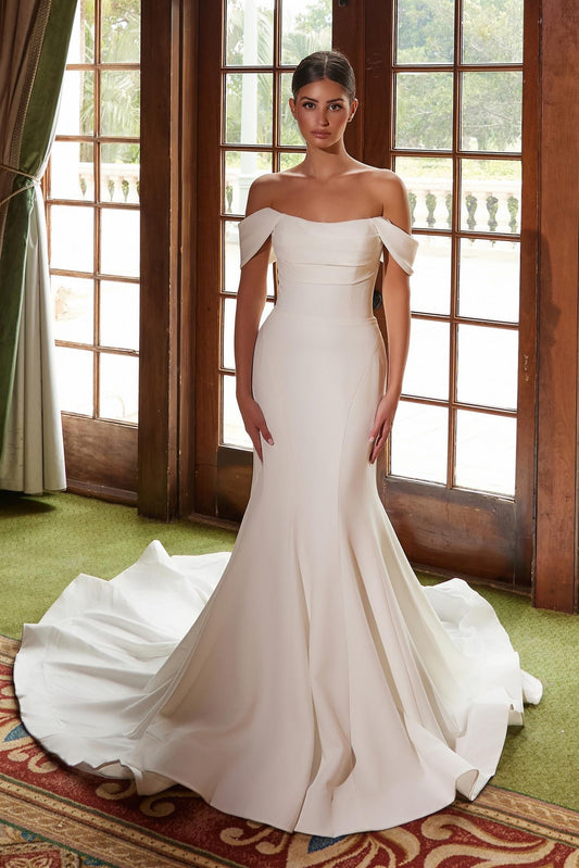 Strapless With A Straight Top Pleated Bust