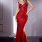 CB119 FITTED HOT STONE GOWN