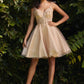 Skip to the end of the images gallery BURGUNDY GOLD Skip to the beginning of the images gallery CD0188 SHORT TULLE AND LACE DRESS