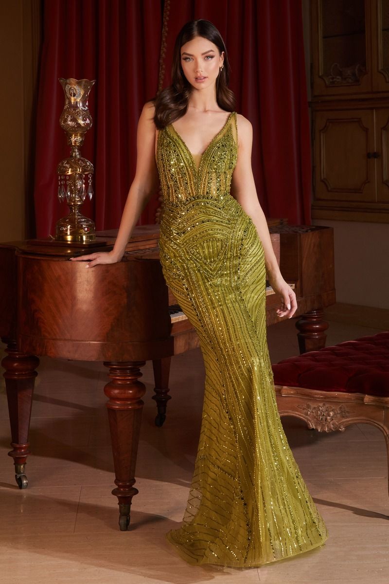 CD0232 FULLY EMBELLISHED BEADED GOWN