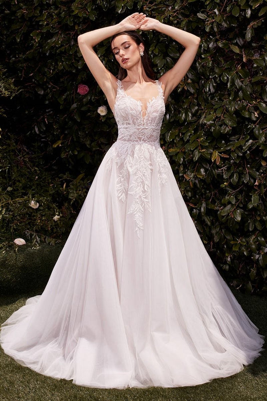 CDS511W LACE & TULLE BRIDAL BALL GOWN