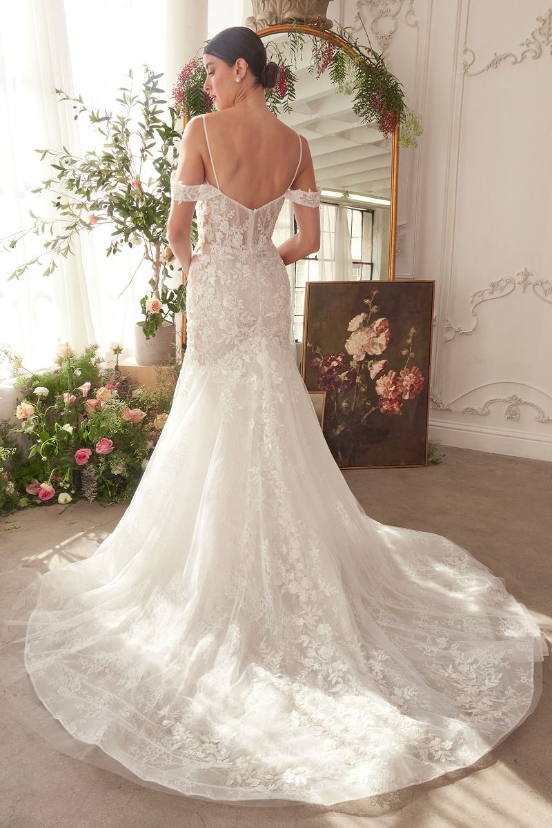 WL051 FITTED LACE MERMAID WEDDING DRESS