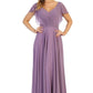 Bridesmaid Formal Prom Dress Butterfly shoulder