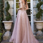 Off shoulder fairy gown with rhinestones