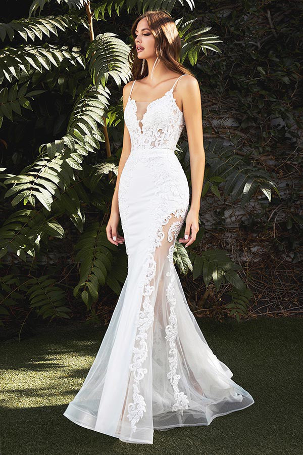 Wedding Gown with hidden slit