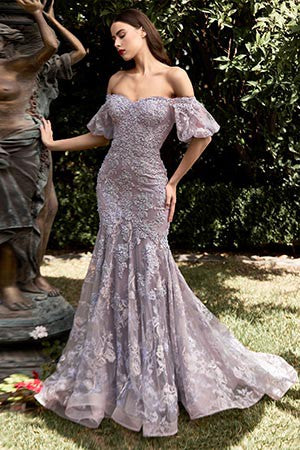 Bell Sleeves Off shoulder Mermaid Gown