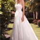 Sweetheart lace wedding gown