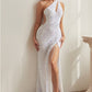 One Shoulder Sequence Gown