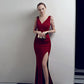 YIDINGZS V-Neck Beading Bridesmaid Dress New Arrive Real Simple Werdding Party Formal Dress YD1569