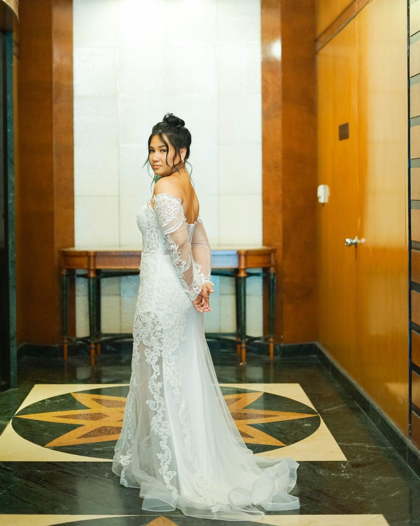 Wedding Gown with hidden slit