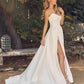 STRAPLESS SWEETHEART NECLINE WITH SLIT WEDDING GOWN JW938NARI