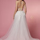 Bridal Gown with detachable Train WITH LACE