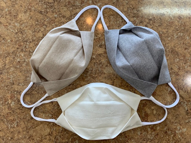 Customized Face cloth masks - Linen (Washable, embroidered, wedding masks, party cloth masks, monogram cloth mask)