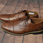 Men's Dress Shoes Leather Classic Lace Up Oxford Formal Shoes for Men