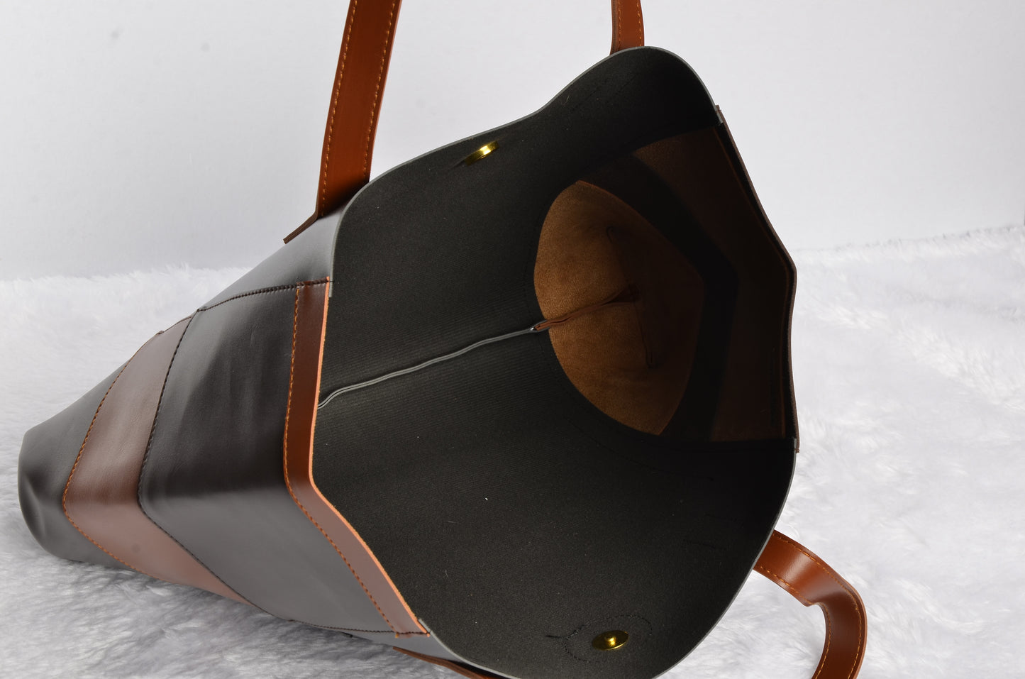 Two toned tote bag