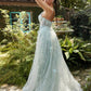 ANDREA & LEO A1145 MINTED OPAL GARDEN A-LINE GOWN