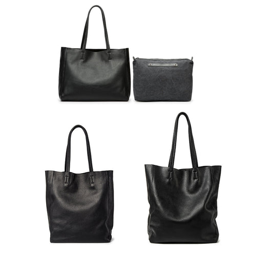 Top Cowhide Leather Women's Leather Designer Handbags Tote Purses Shoulder Bucket Bags